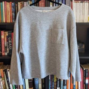 A New Day Women's Long Sleeve Ottoman T-Shirt Size M